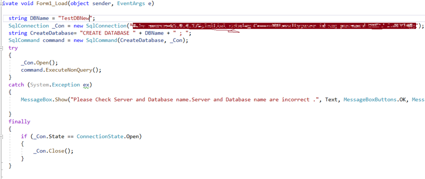 Create SQL Server Database With Pre-Defined Schema